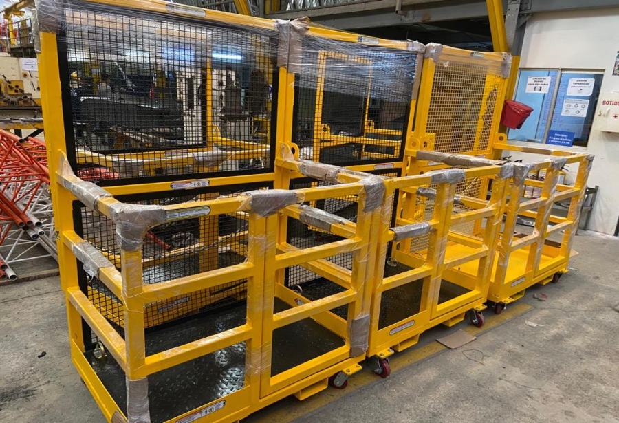 Canastilla de seguridad para montacargas